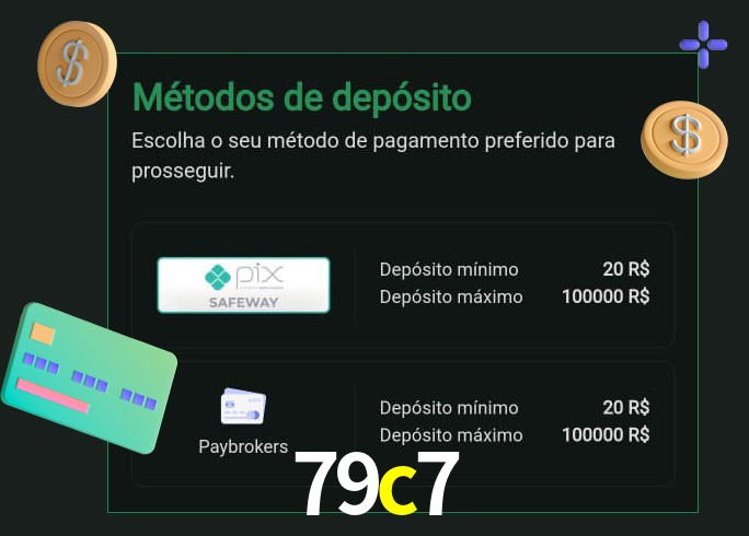 O cassino 79c7 oferece uma grande variedade de métodos de pagamento
